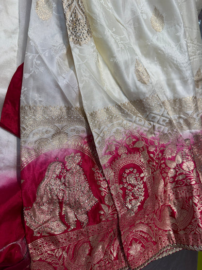 Beautiful designer pure silk saree