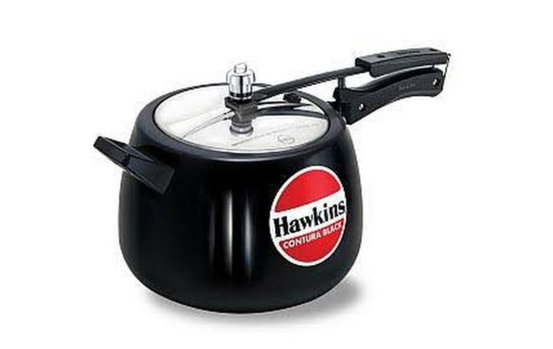 Hawkins CB65 Hard Anodised Pressure Cooker, 6.5-Litre, Contura Black