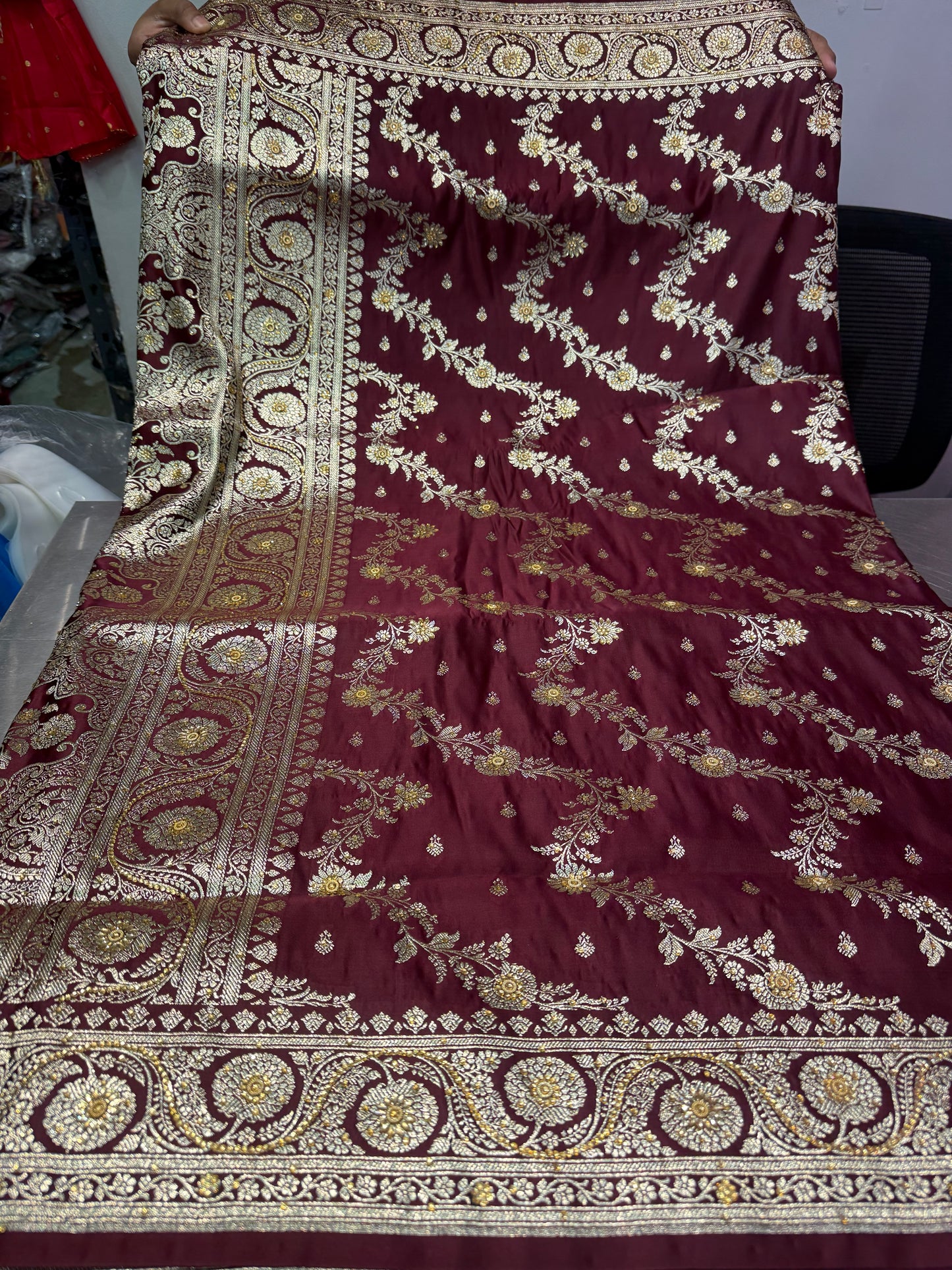 Beautiful designer pure silk saree