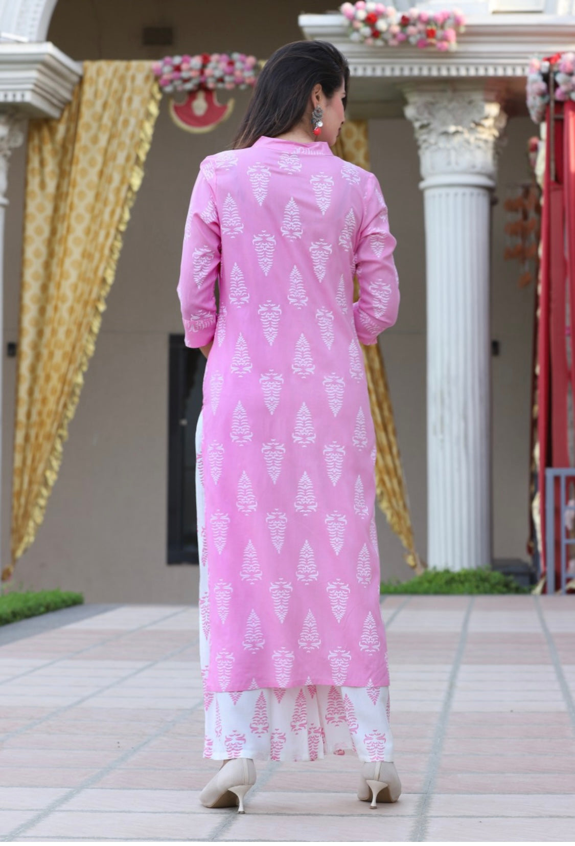 Beautiful designer plazo suit