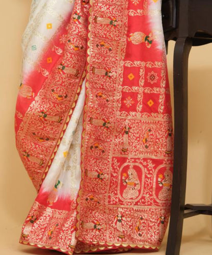 Beautiful designer dola silk saree