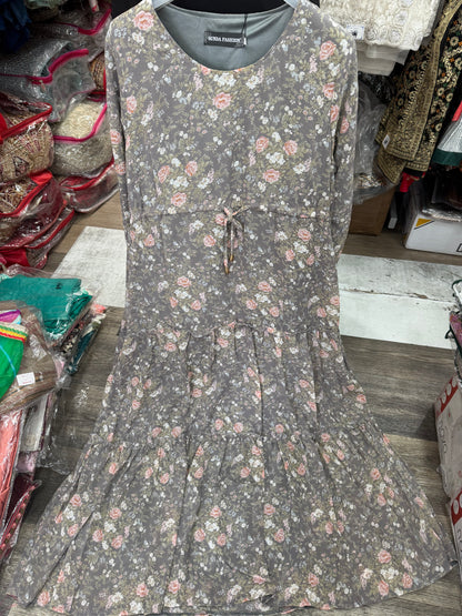 Beautiful designer long dress floral