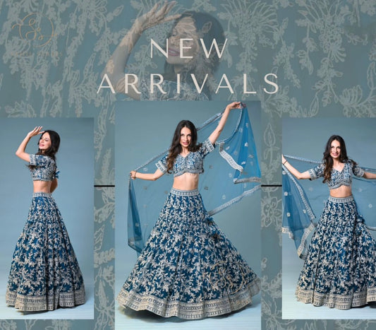 Beautiful designer heavily embroidery lengha choli