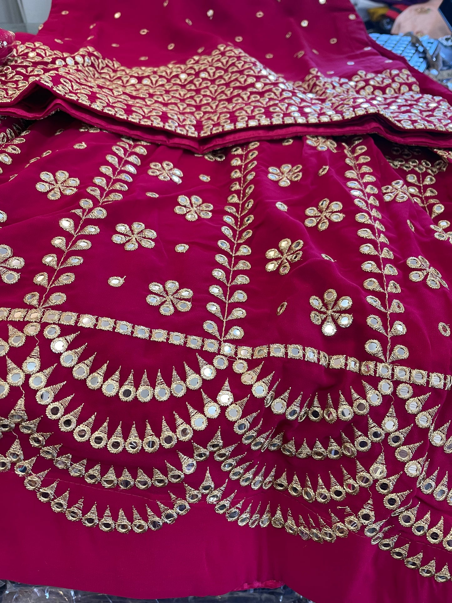 Beautiful designer long top lengha choli