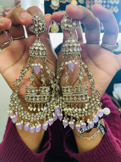 Beautiful designer oversize earrings