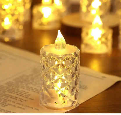 Beautiful And Elegant Battery-Powered Crystal Flameless Candle Lights