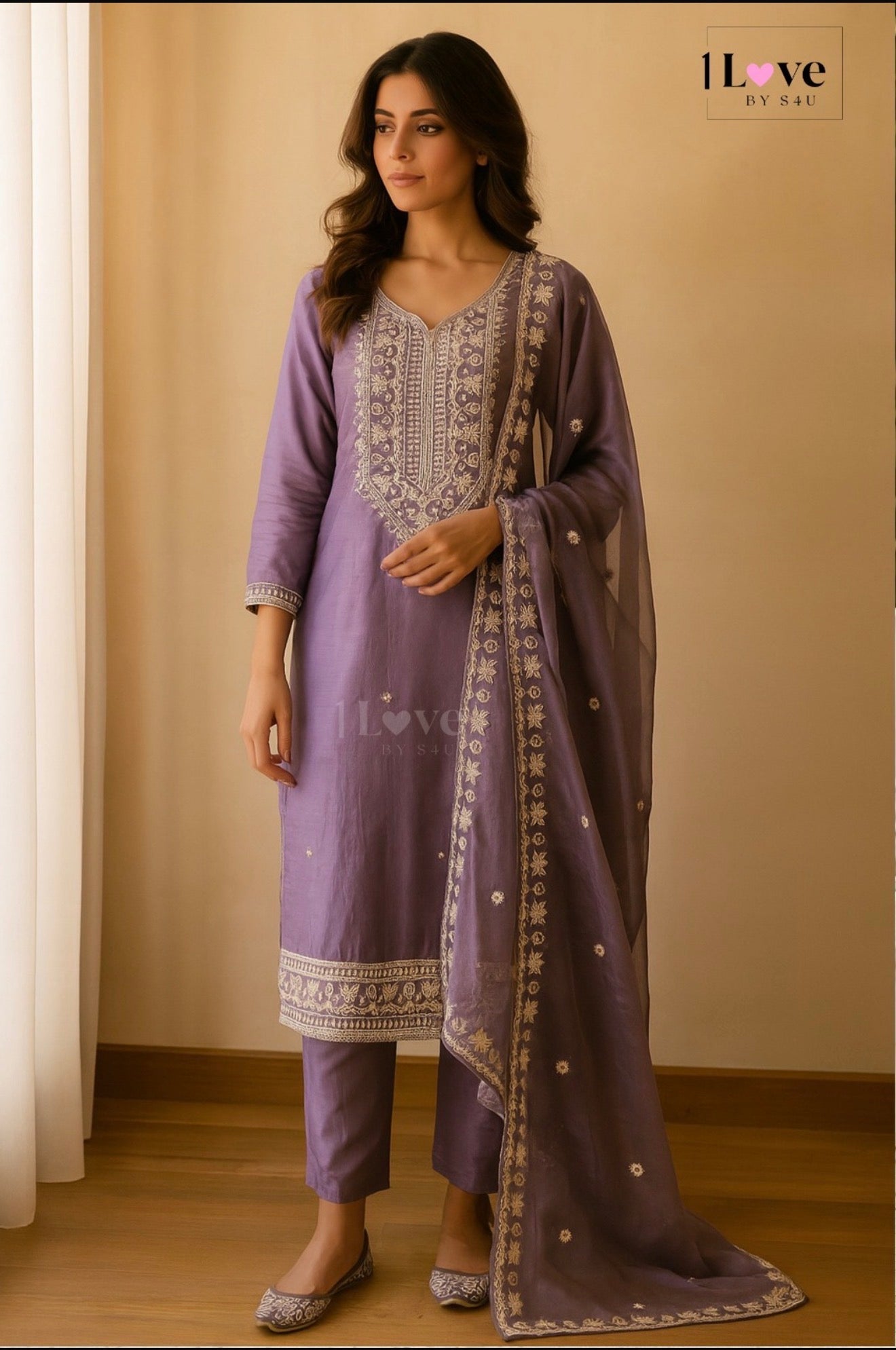 Beautiful designer Kurti pants dupatta