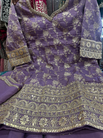 Beautiful designer plazo suit