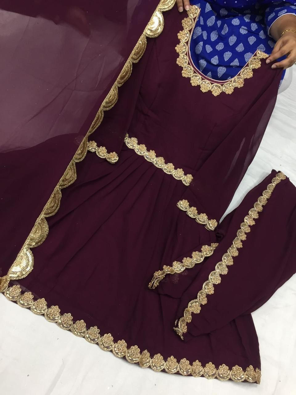 Beautiful designer dhoti salwar suit