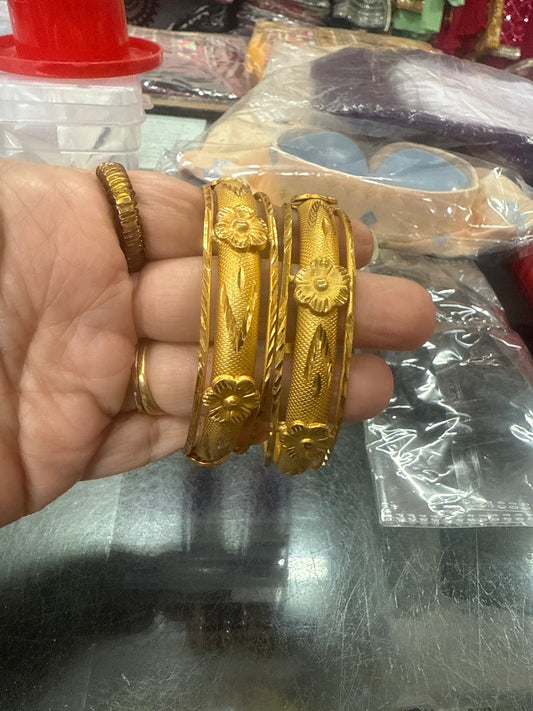 Beautiful gold plated bangles
