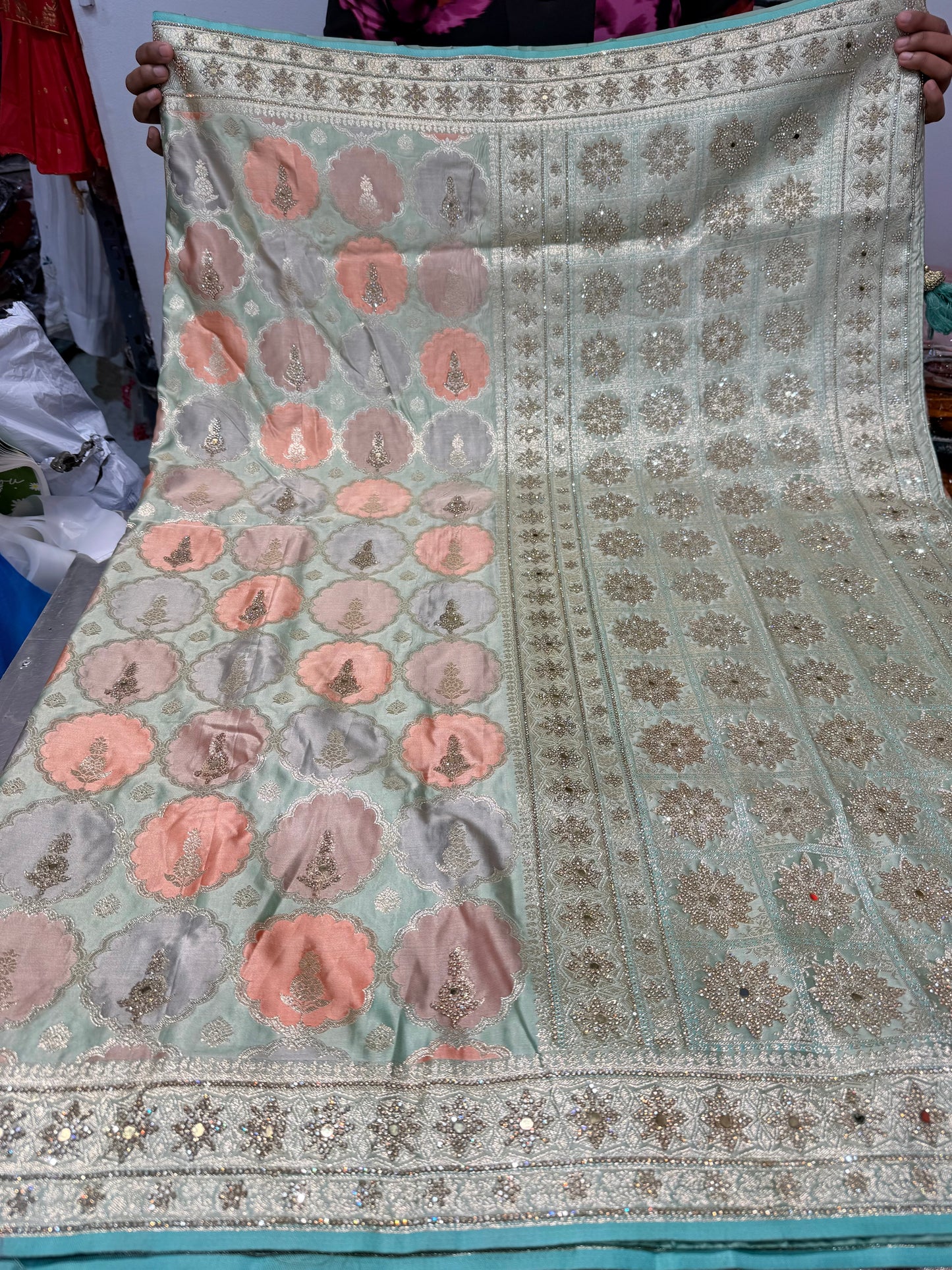 Beautiful designer pure silk saree