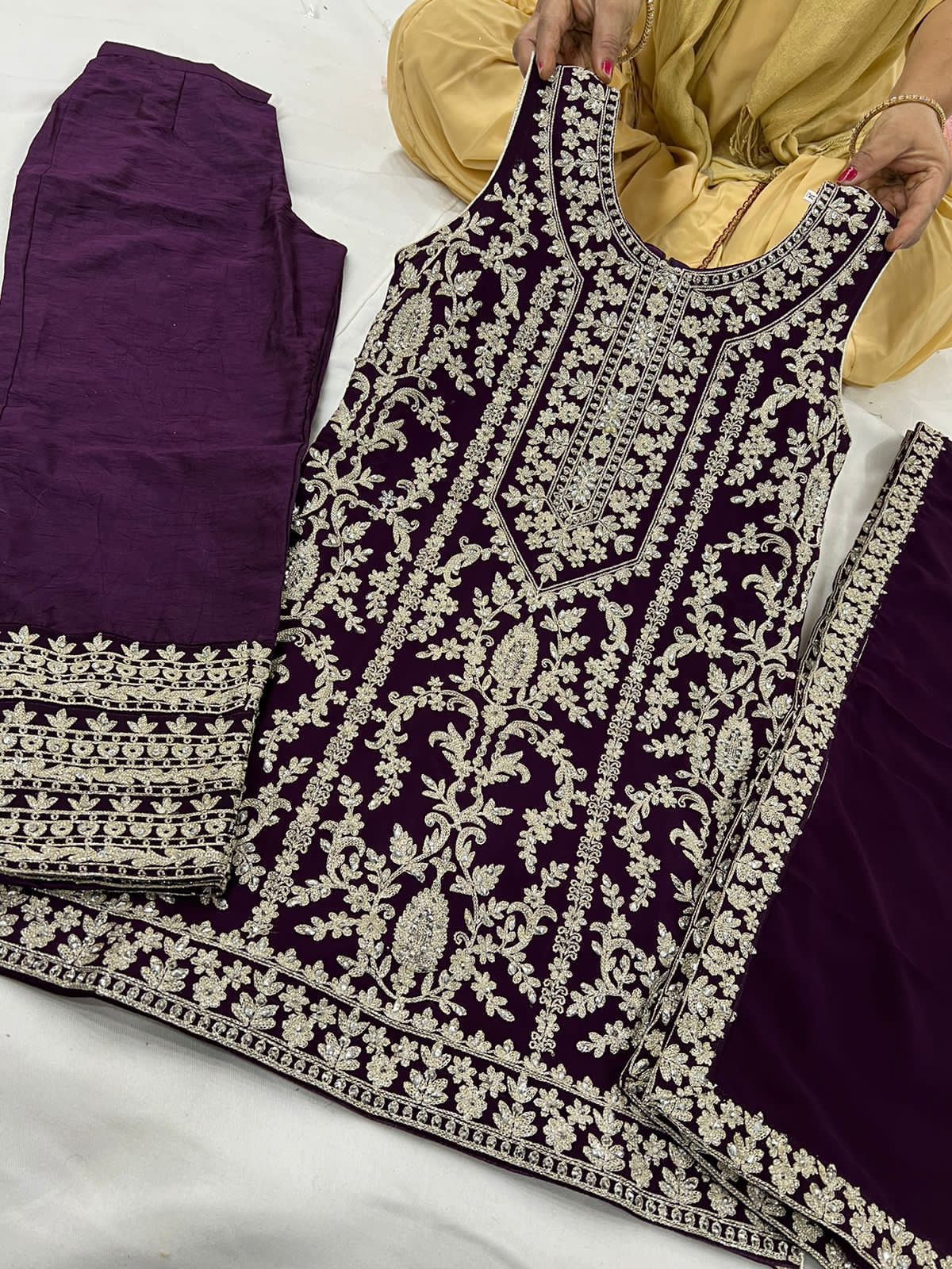 Beautiful designer Pakistani style suit for kids