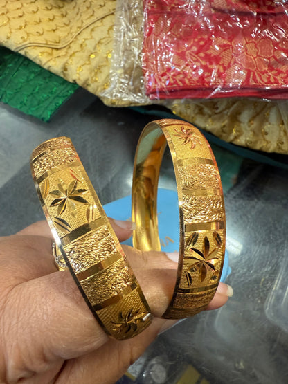 Beautiful gold plated bangles