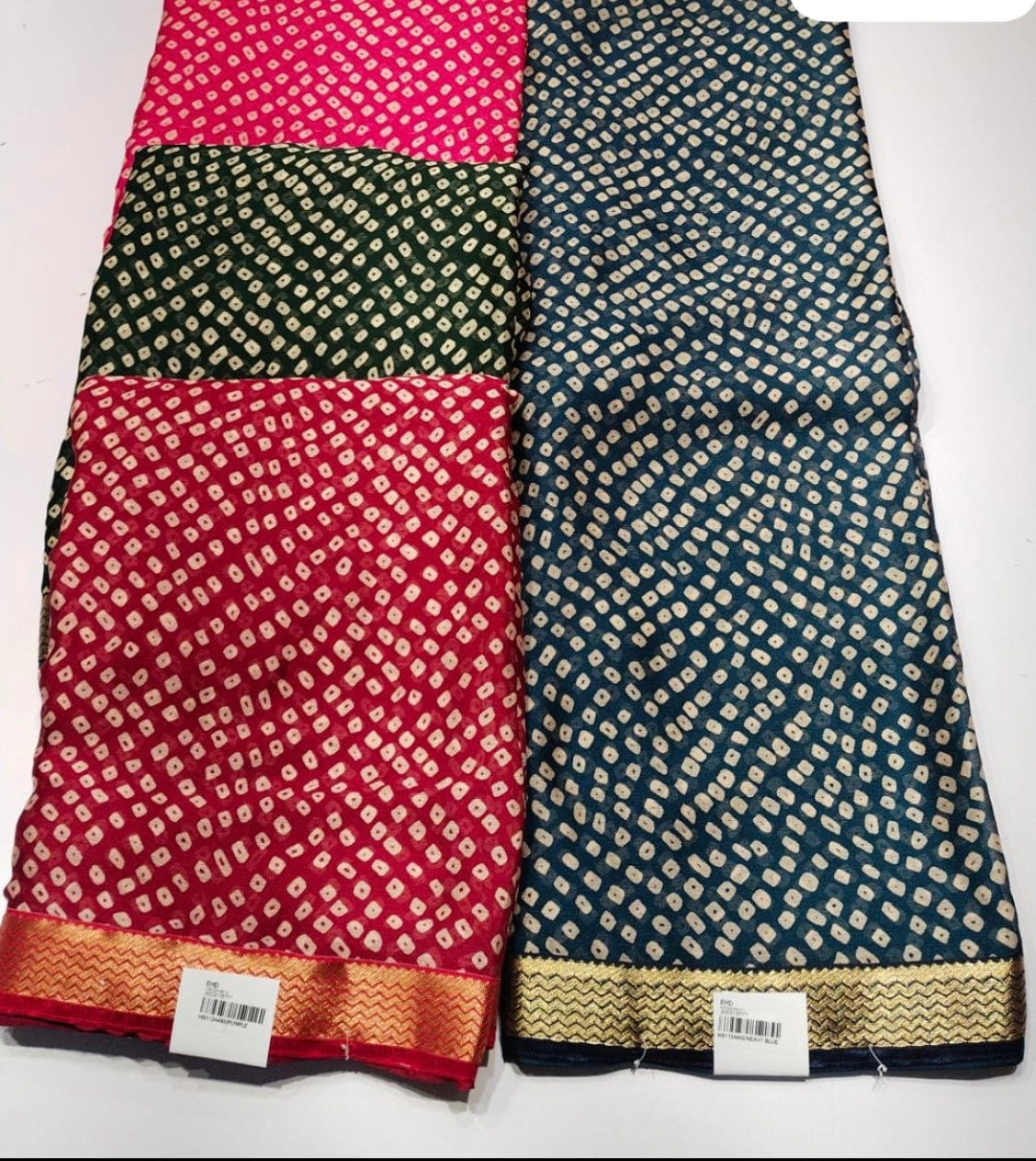 Beautiful designer bandhani saree