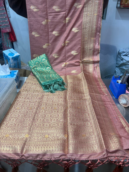 Beautiful designer temple silk saree