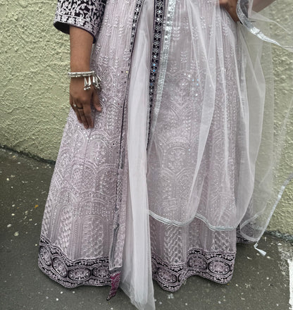 Beautiful designer long top lengha