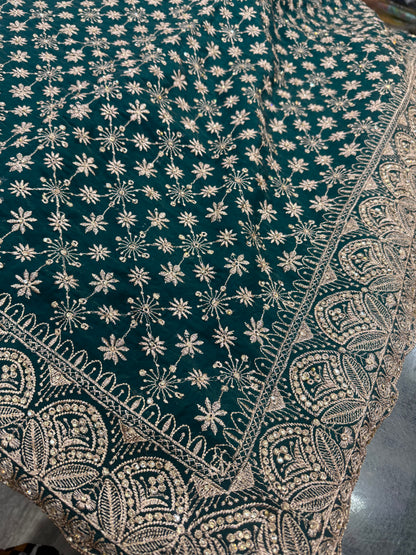 Beautiful designer fully embroidered Jimmy Choo saree