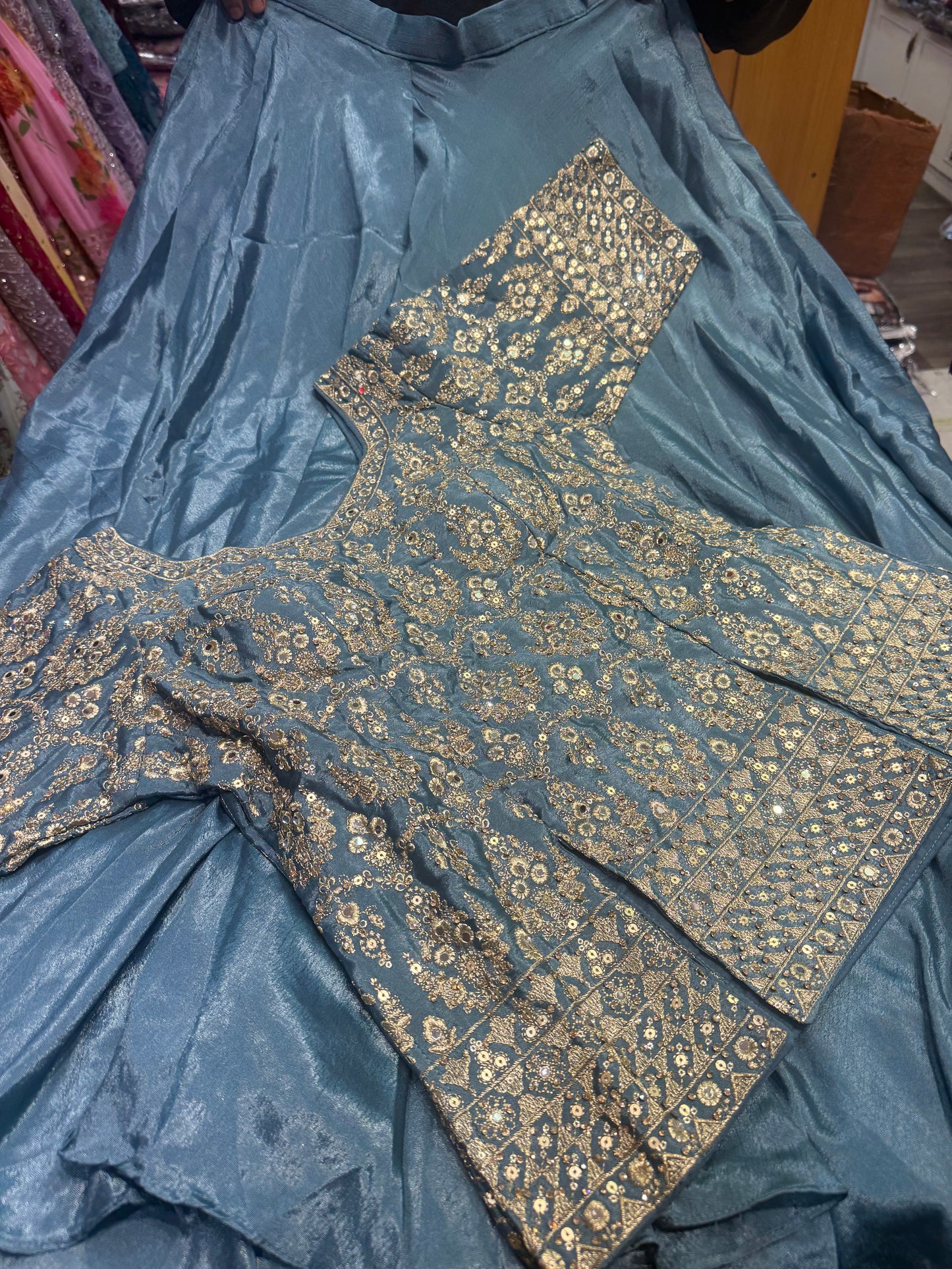 Beautiful designer plazo suit