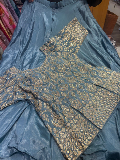 Beautiful designer plazo suit
