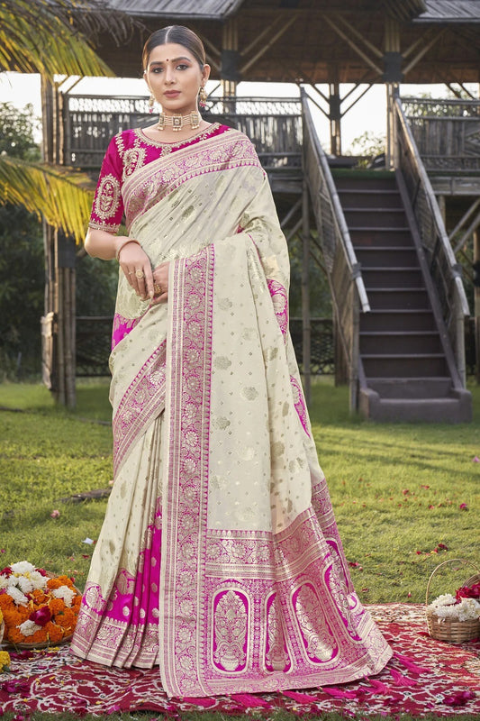 Beautiful designer silk saree