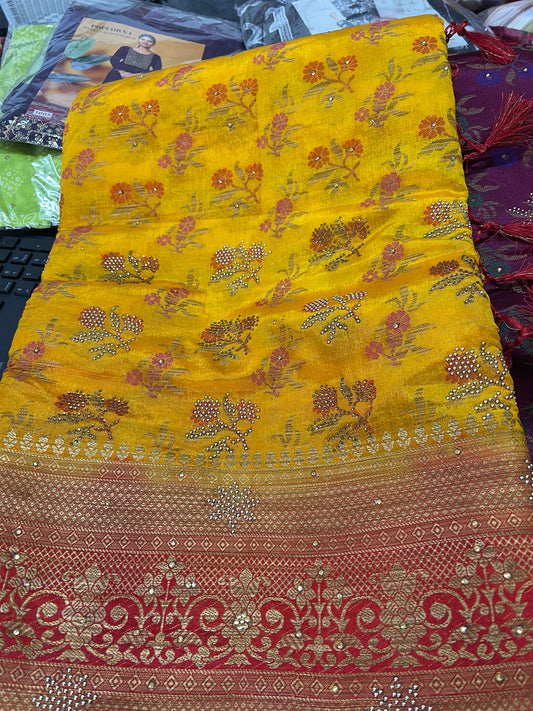 Beautiful designer silk saree