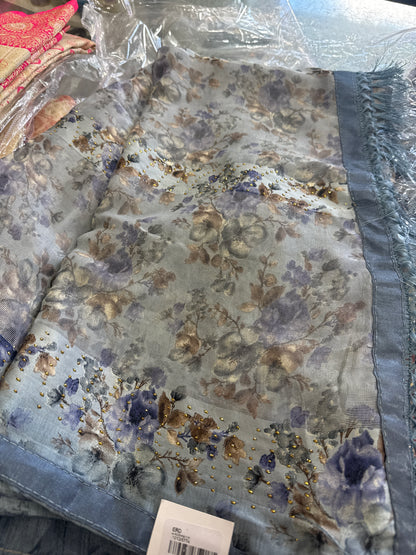 Beautiful designer floral saree
