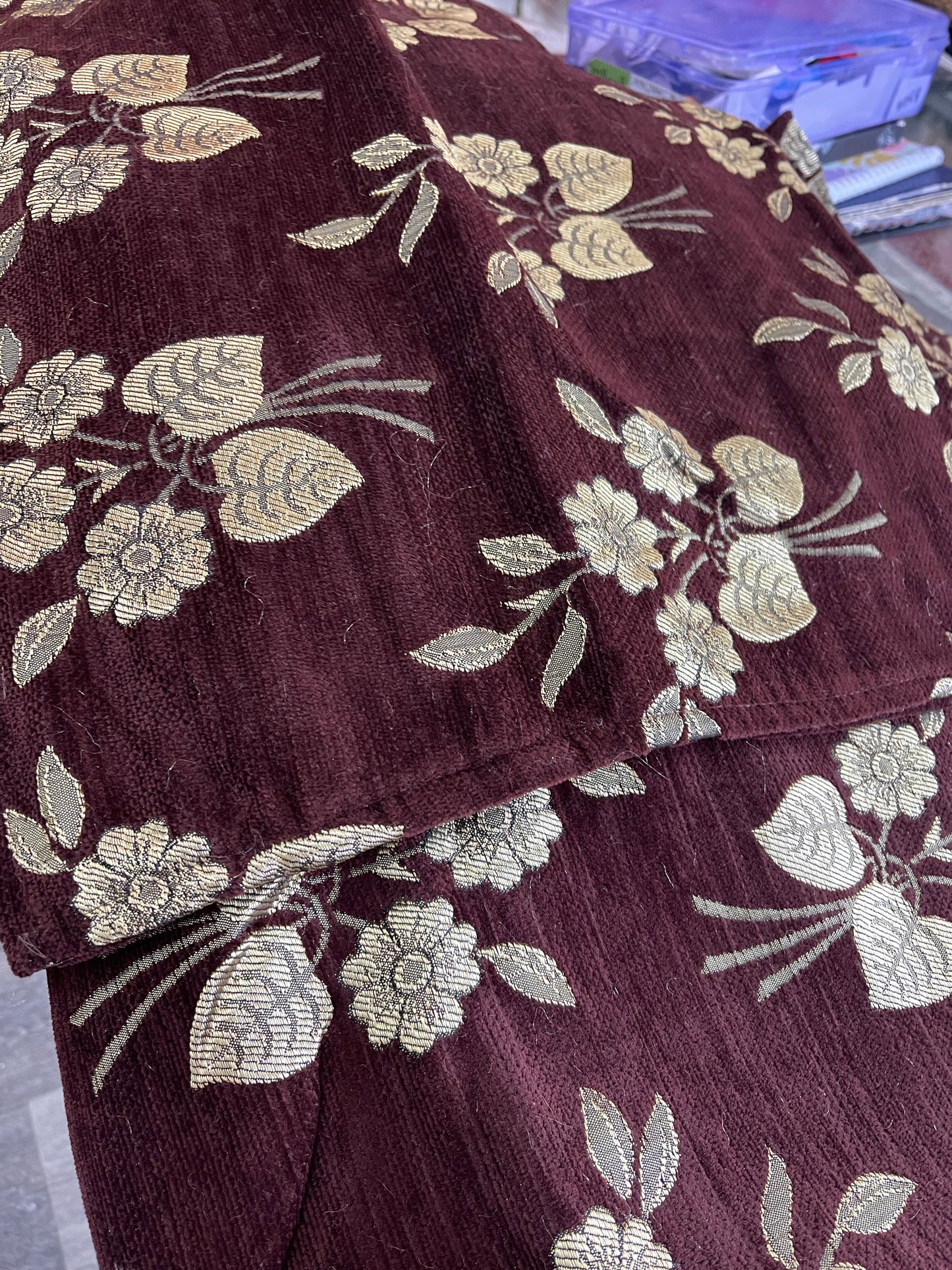 Beautiful designer velvet bedspread