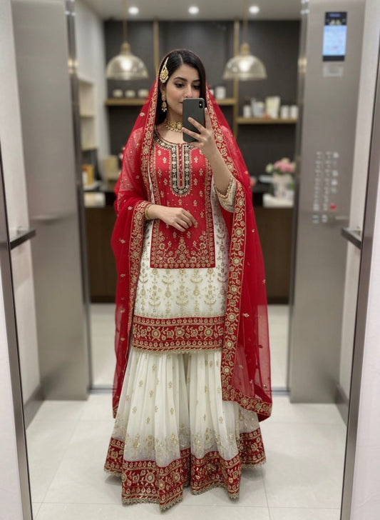 Beautiful designer sharara suit