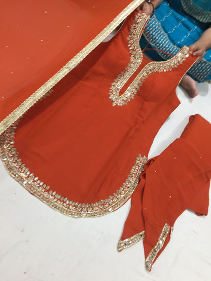 Beautiful designer dhoti patiala suit