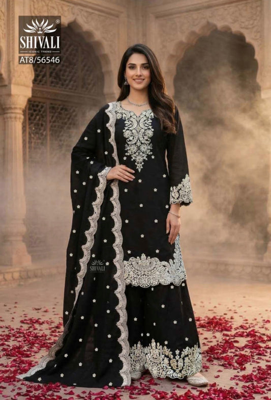 Beautiful designer plazo suit