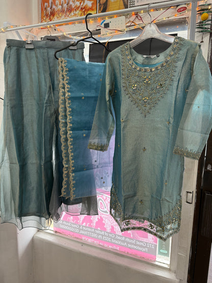 Beautiful designer plazo suit