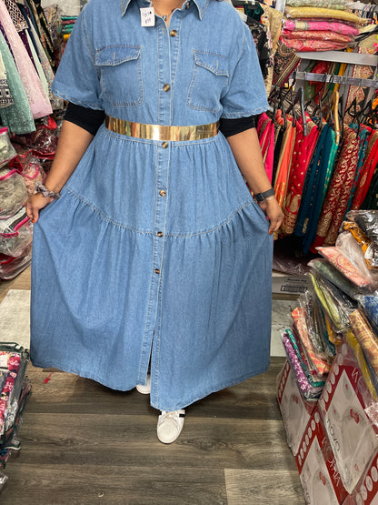 Beautiful designer denim dress