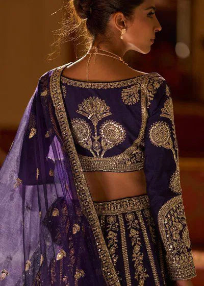 Beautiful designer Indian Wedding Purple Trendy Designer Lehenga Choli