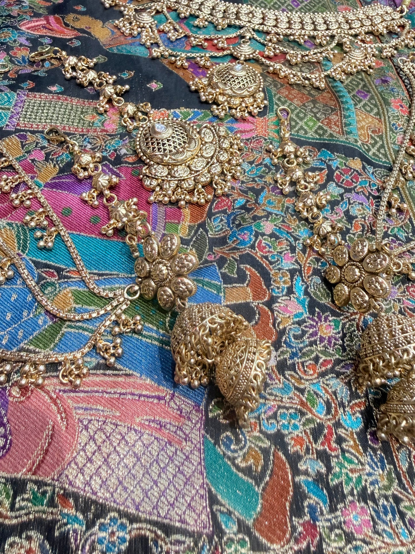 Beautiful designer gold plated necklace set
