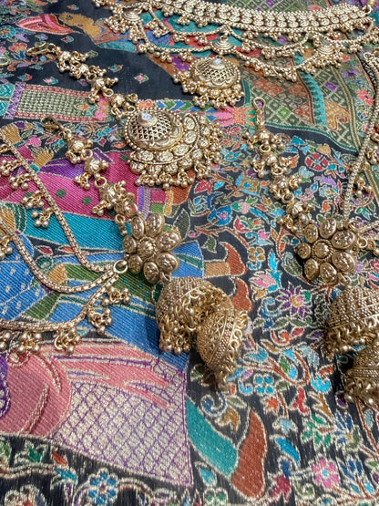 Beautiful designer gold plated necklace set