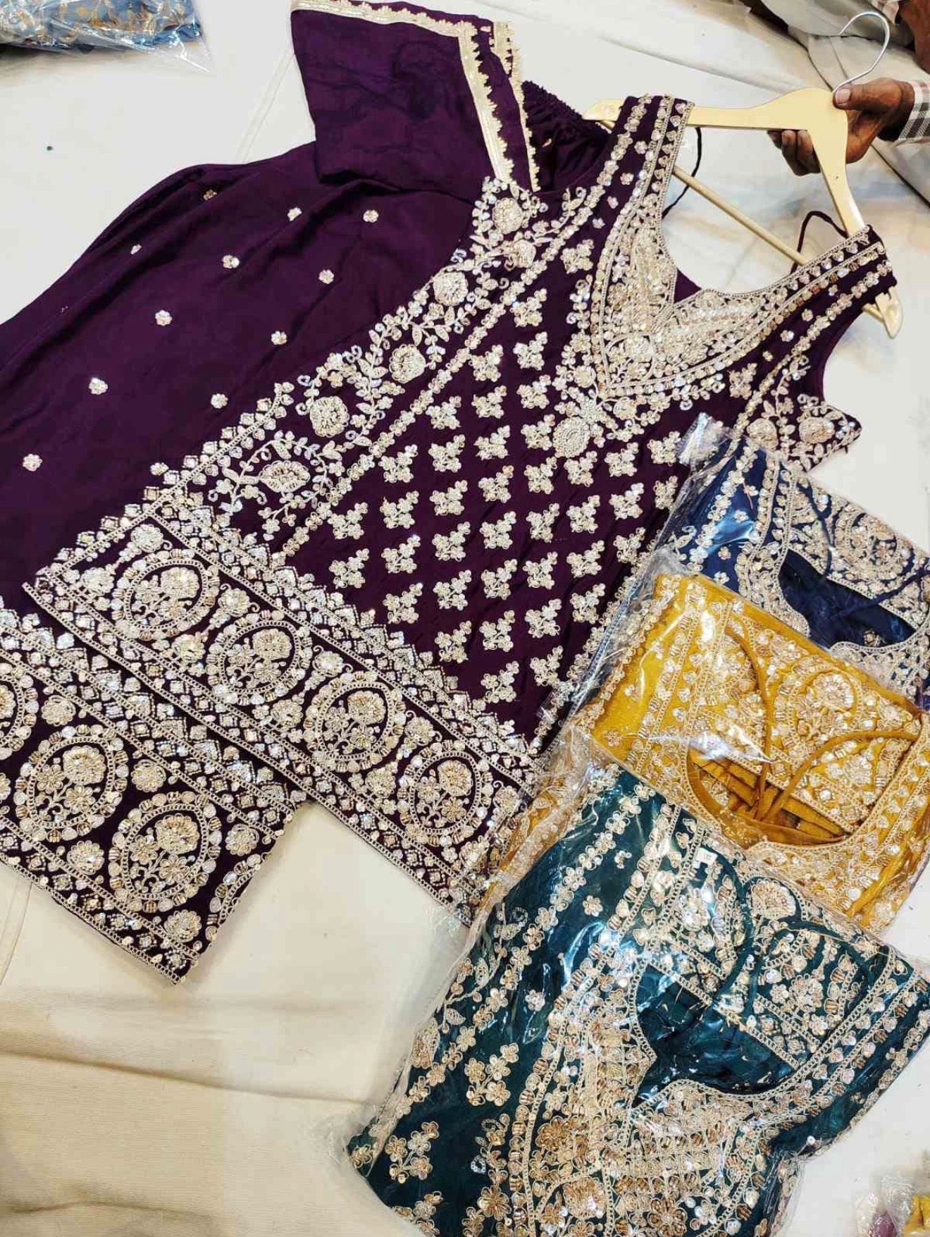 Beautiful designer plazo suit