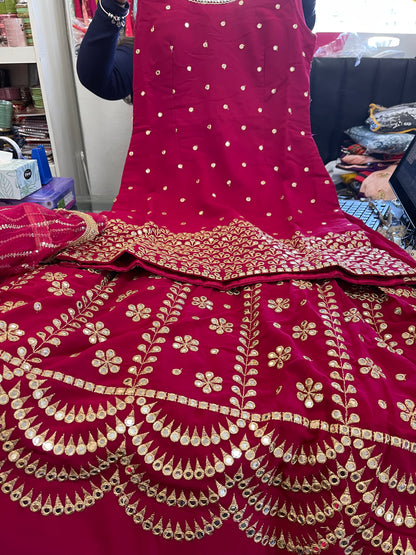 Beautiful designer long top lengha choli