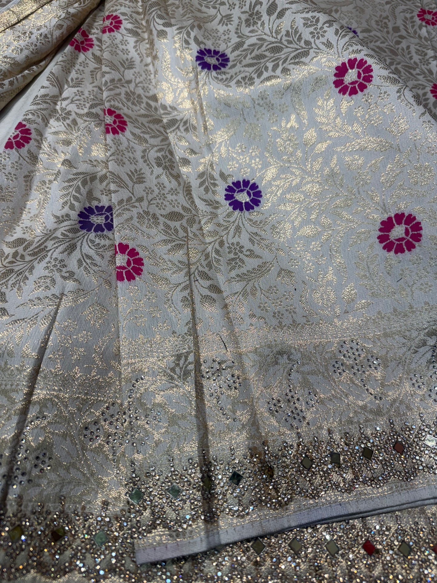 Beautiful designer pure silk saree