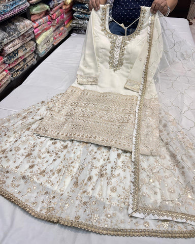 Beautiful designer sharara suit