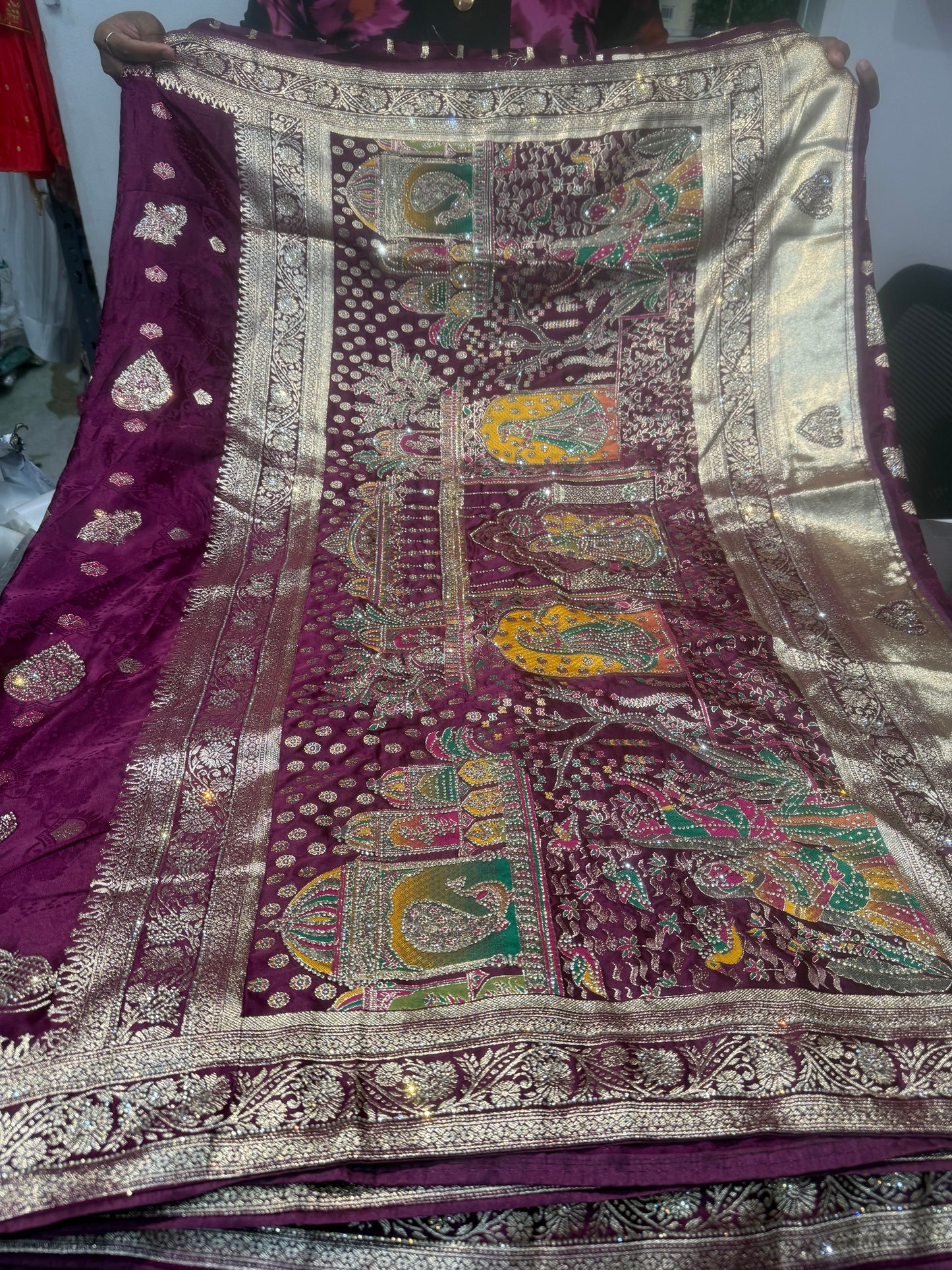 Beautiful designer pure silk saree