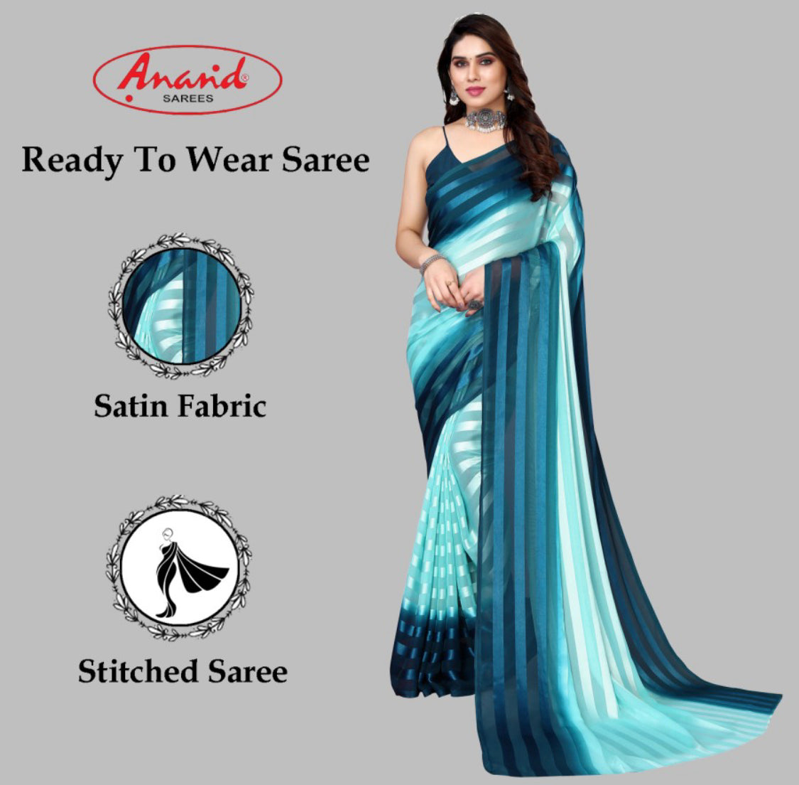 Beautiful designer readymade saree