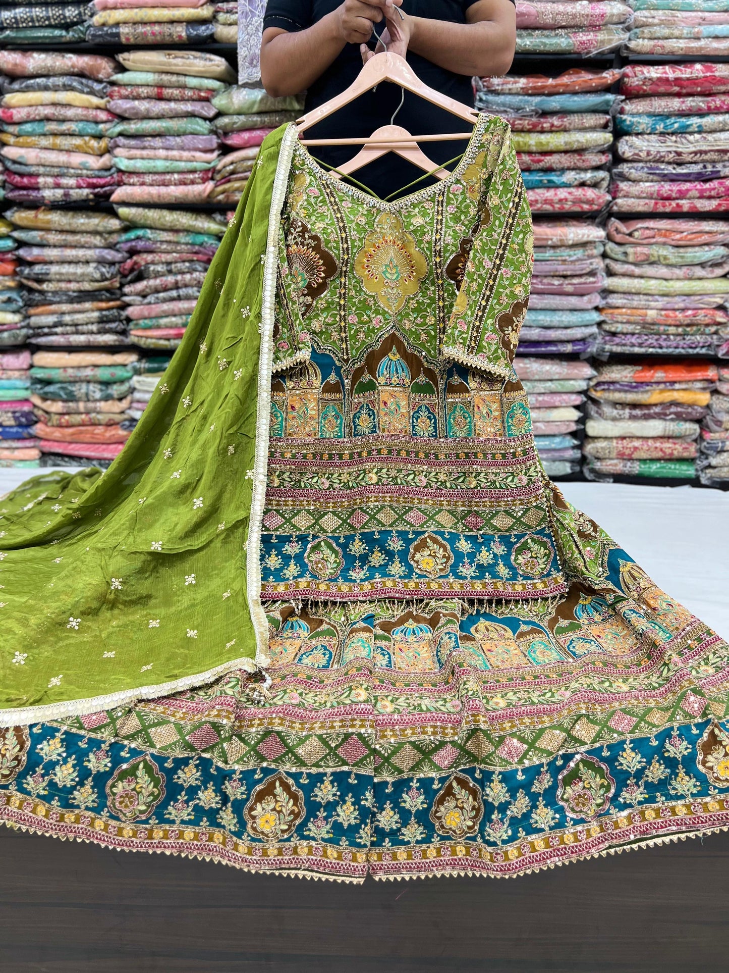 Beautiful designer sharara suit