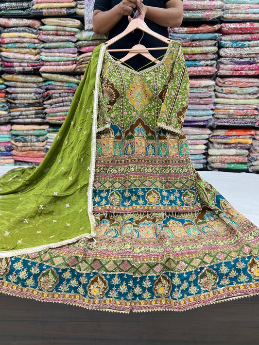 Beautiful designer sharara suit