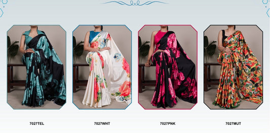 Beautiful designer satin silk saree
