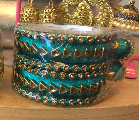 Beautiful designer silk thread bangles