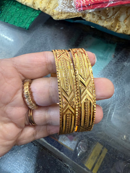 Beautiful gold plated bangles