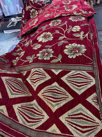 Beautiful designer velvet bedspread