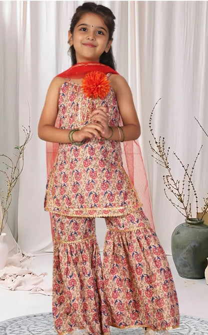Beautiful designer sharara suit for girls