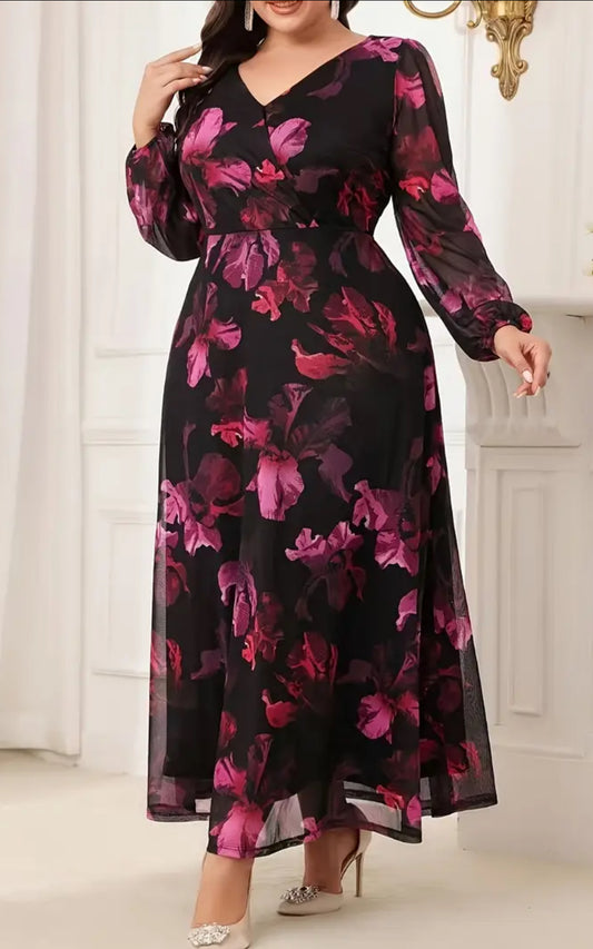 Beautiful designer long dress floral