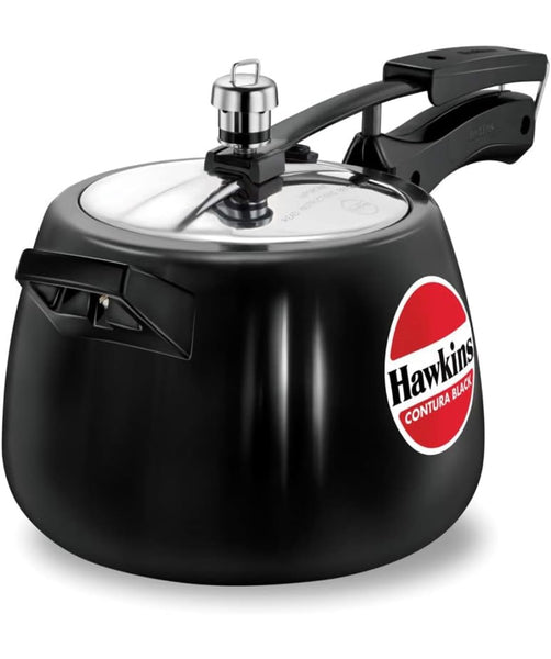 Hawkins Contura Hard Anodized Pressure Cooker, 4.0 Liter Capacity